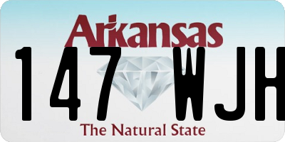 AR license plate 147WJH