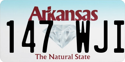 AR license plate 147WJI