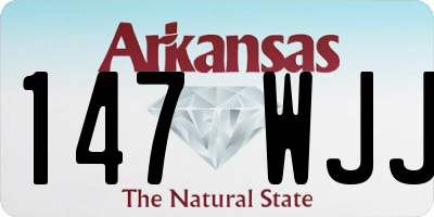 AR license plate 147WJJ
