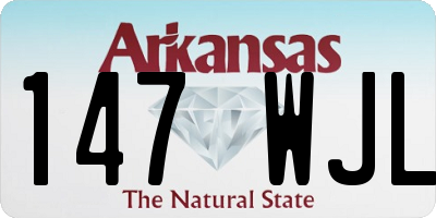 AR license plate 147WJL