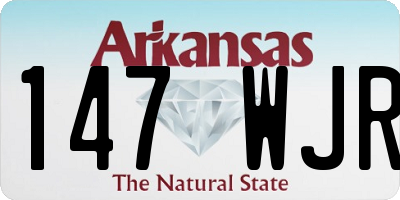 AR license plate 147WJR