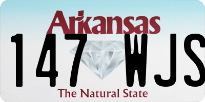AR license plate 147WJS