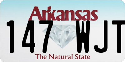 AR license plate 147WJT