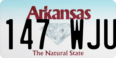 AR license plate 147WJU