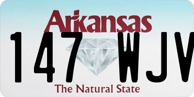 AR license plate 147WJV
