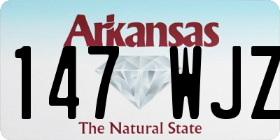 AR license plate 147WJZ