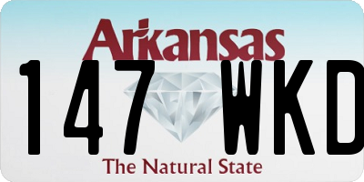 AR license plate 147WKD