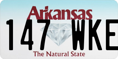 AR license plate 147WKE