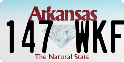 AR license plate 147WKF