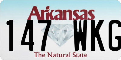 AR license plate 147WKG