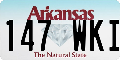 AR license plate 147WKI