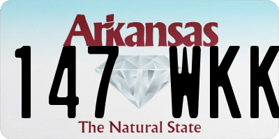 AR license plate 147WKK