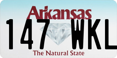 AR license plate 147WKL
