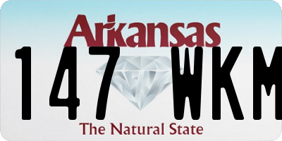AR license plate 147WKM