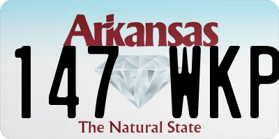 AR license plate 147WKP