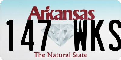 AR license plate 147WKS