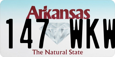 AR license plate 147WKW