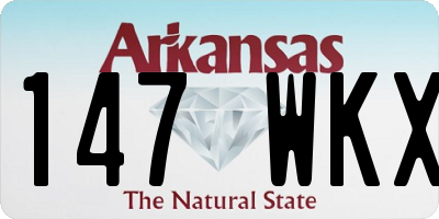 AR license plate 147WKX