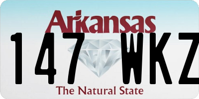 AR license plate 147WKZ