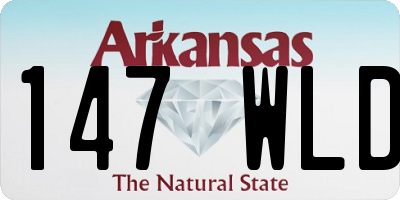 AR license plate 147WLD