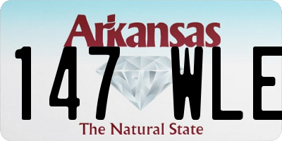AR license plate 147WLE