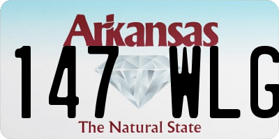 AR license plate 147WLG