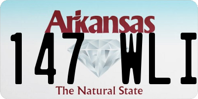 AR license plate 147WLI