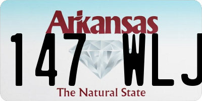 AR license plate 147WLJ