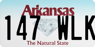 AR license plate 147WLK