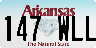 AR license plate 147WLL