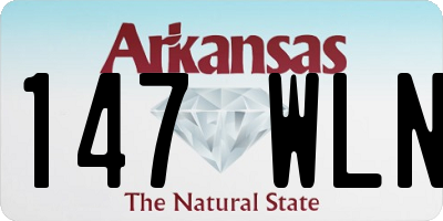 AR license plate 147WLN