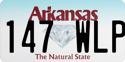 AR license plate 147WLP