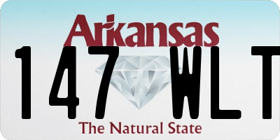 AR license plate 147WLT