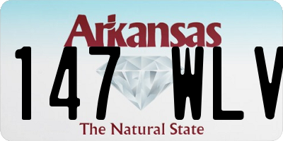 AR license plate 147WLV