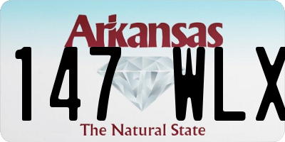 AR license plate 147WLX
