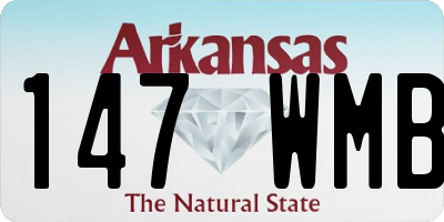 AR license plate 147WMB