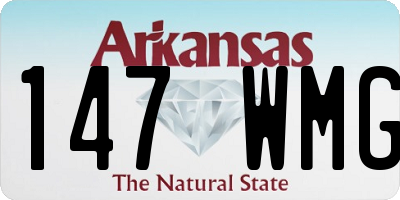 AR license plate 147WMG