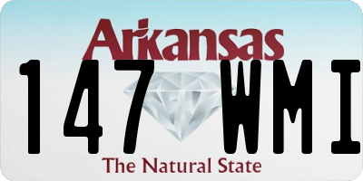 AR license plate 147WMI