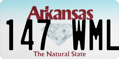 AR license plate 147WML