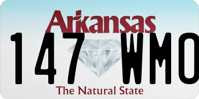 AR license plate 147WMO