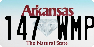 AR license plate 147WMP