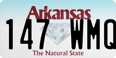 AR license plate 147WMQ