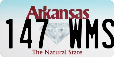 AR license plate 147WMS