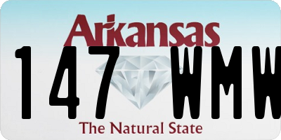 AR license plate 147WMW