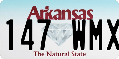 AR license plate 147WMX