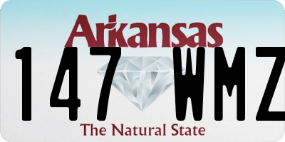 AR license plate 147WMZ