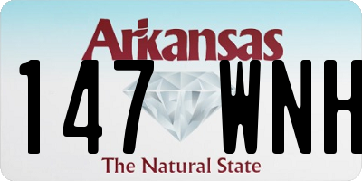AR license plate 147WNH