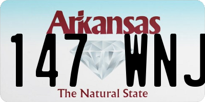 AR license plate 147WNJ