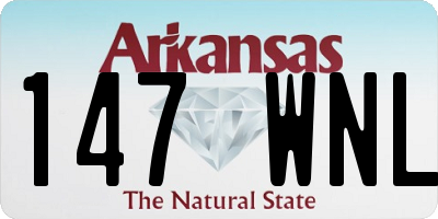 AR license plate 147WNL