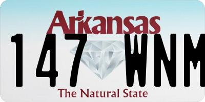 AR license plate 147WNM